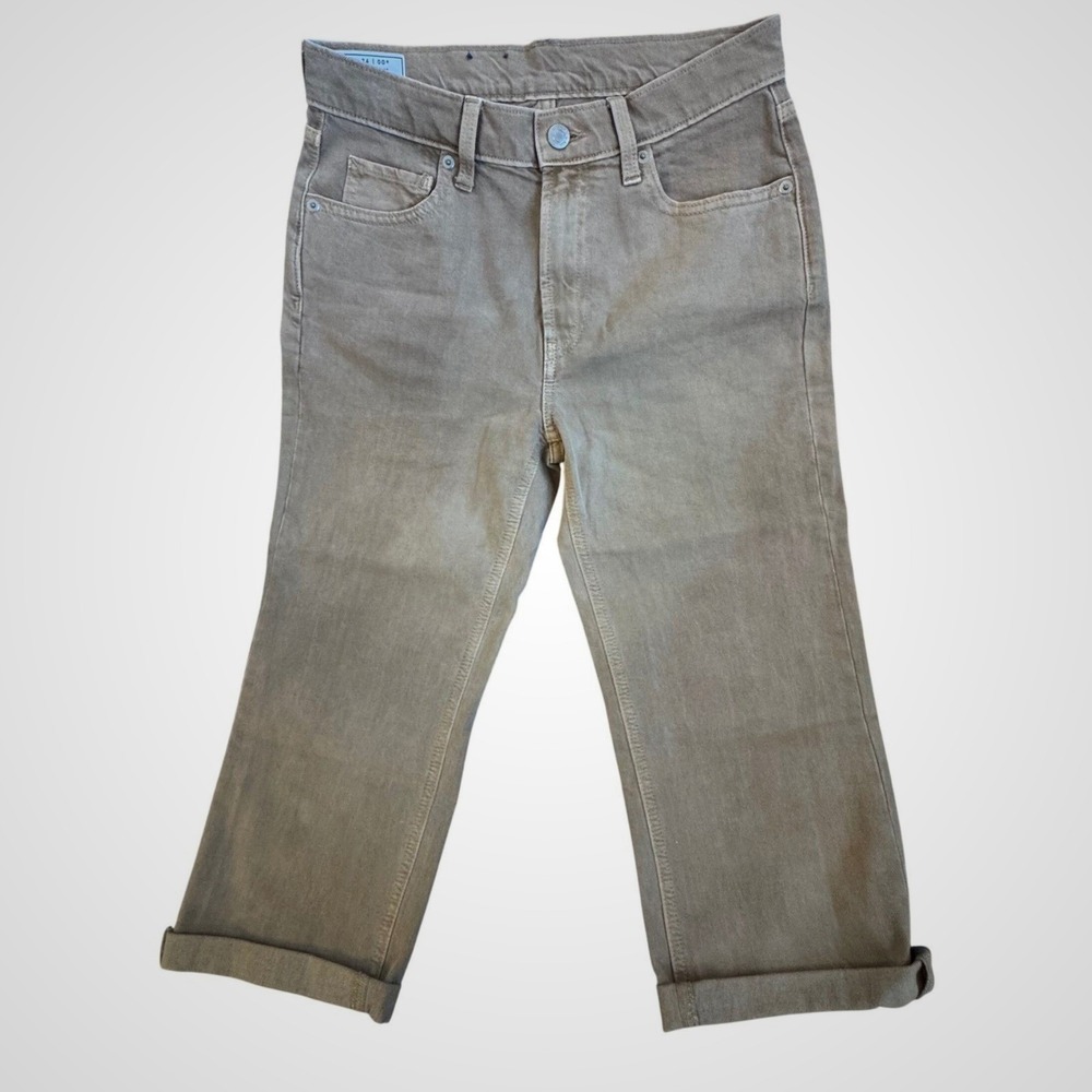 Gap 90s‎ Loose Mid Rise Jeans Tan Khaki Denim Pants Womens 24 00R